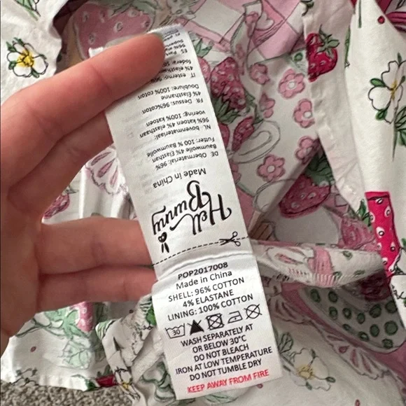 Hell Bunny Pink Gingham Strawberry Shortcake Dress size small - Picture 10 of 10